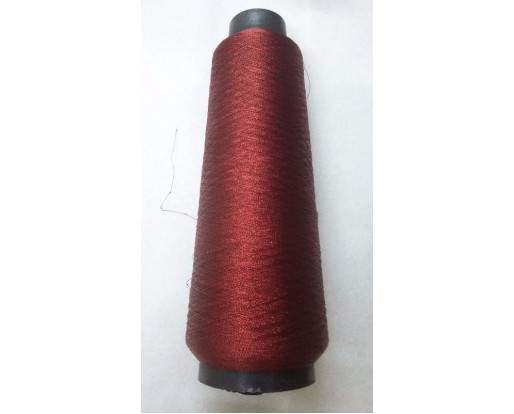 BLACK & RED - VERY FINE Art Silk Twisted with Lurex - Neem Jari Zari - For Crochet Sewing Embroidery Knitting Jewelry DIY